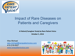 The Impact of Rare Diseases on Patients and Caregivers