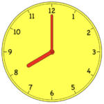 Yellow clock Illustration
