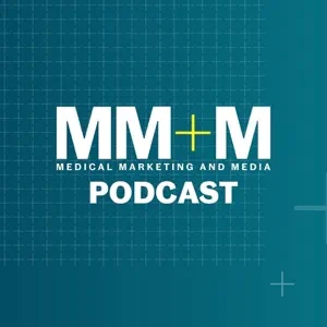 Blue and white MM&M Podcast logo