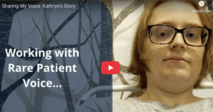 Head shot of patient Kathryn, a woman with short brown hair and glasses