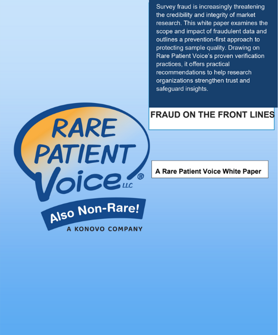 Fraud on the Front Lines - A Rare Patient Voice White Paper